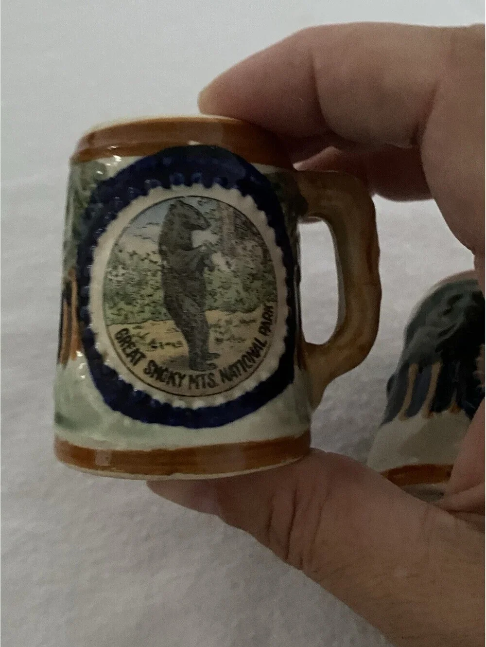 Vintage Great Smoky Mountains National Park Beer Stein Mug Salt & Pepper Shakers